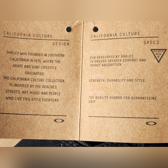 Oakley mens street 2 TD sneakers.  Blk size 9.5 new with box - Picture 9 of 10